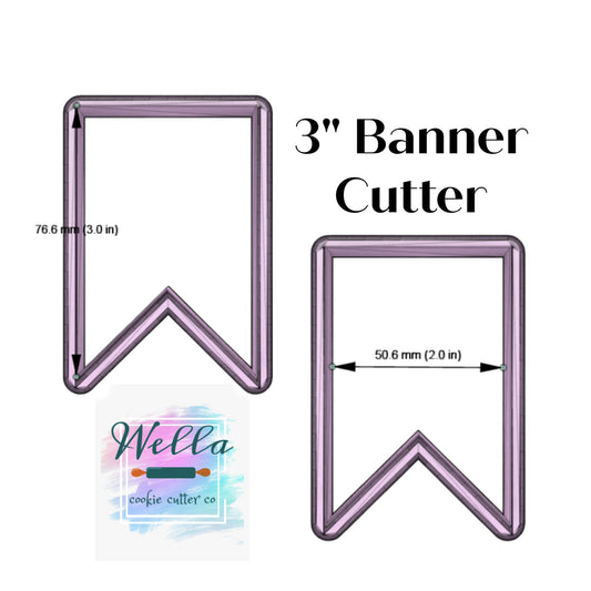 Bunting Banner Cookie Cutter