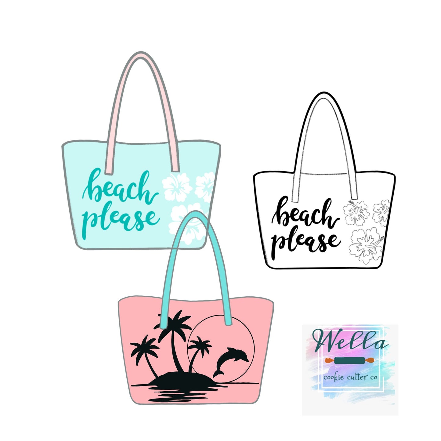 Beach Bag Cookie Cutter
