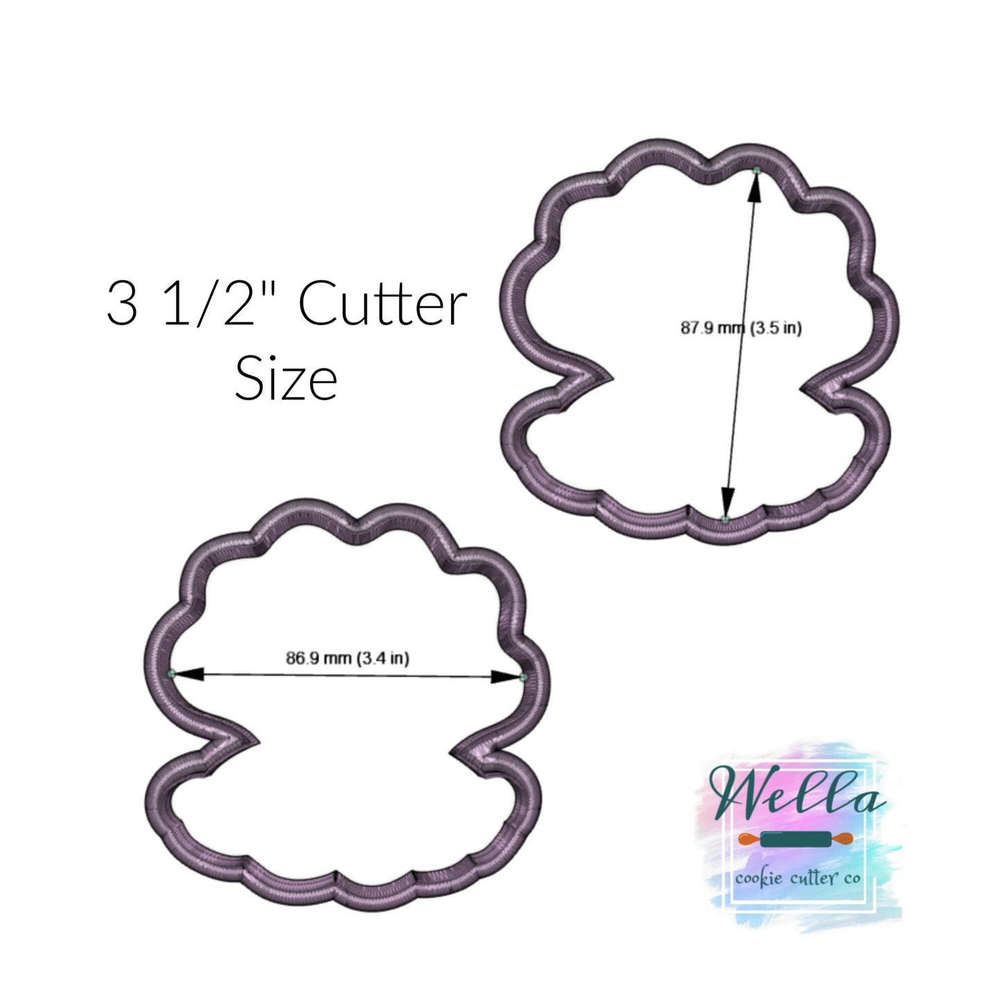 Oyster with Pearl Cookie Cutter