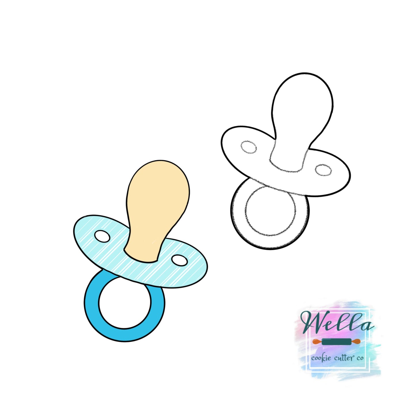 Pacifier Baby Cookie Cutter