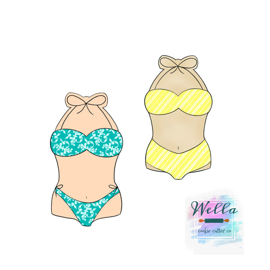 Vintage Swimsuit Cookie Cutter