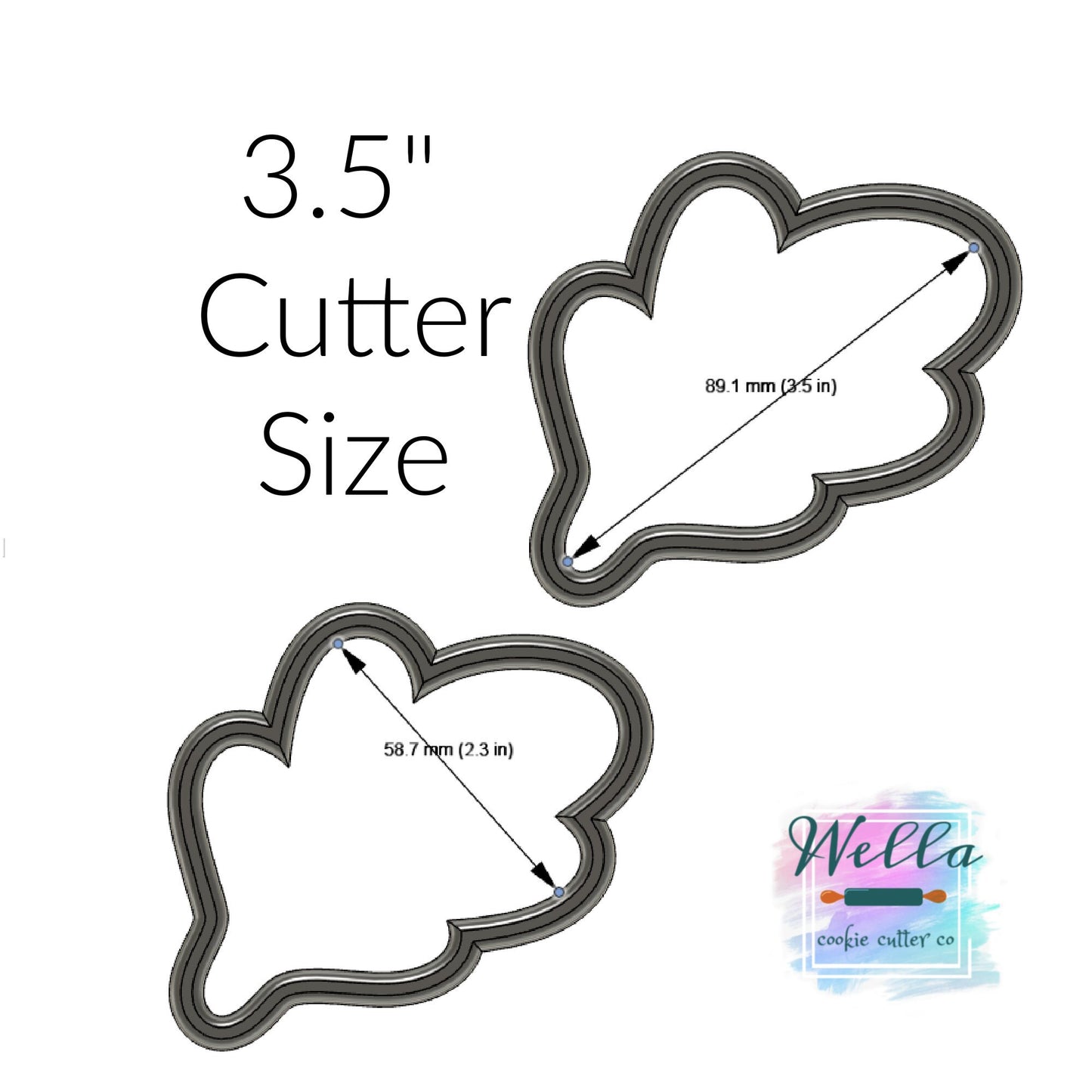 Fall Leaf Halloween Cookie Cutter
