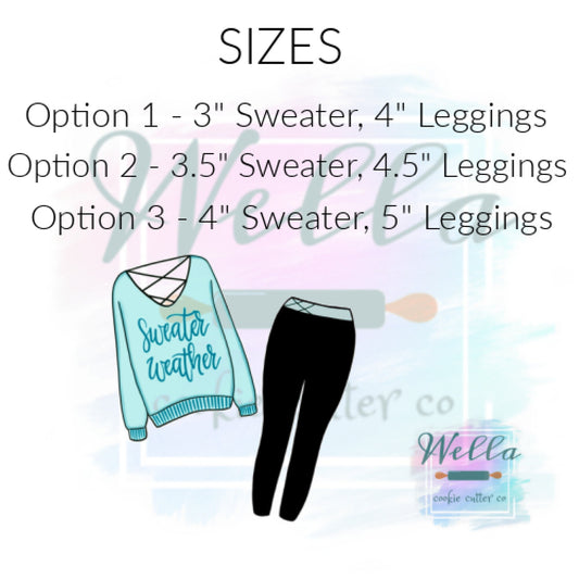 Sweater and Leggings Set Cookie Cutters