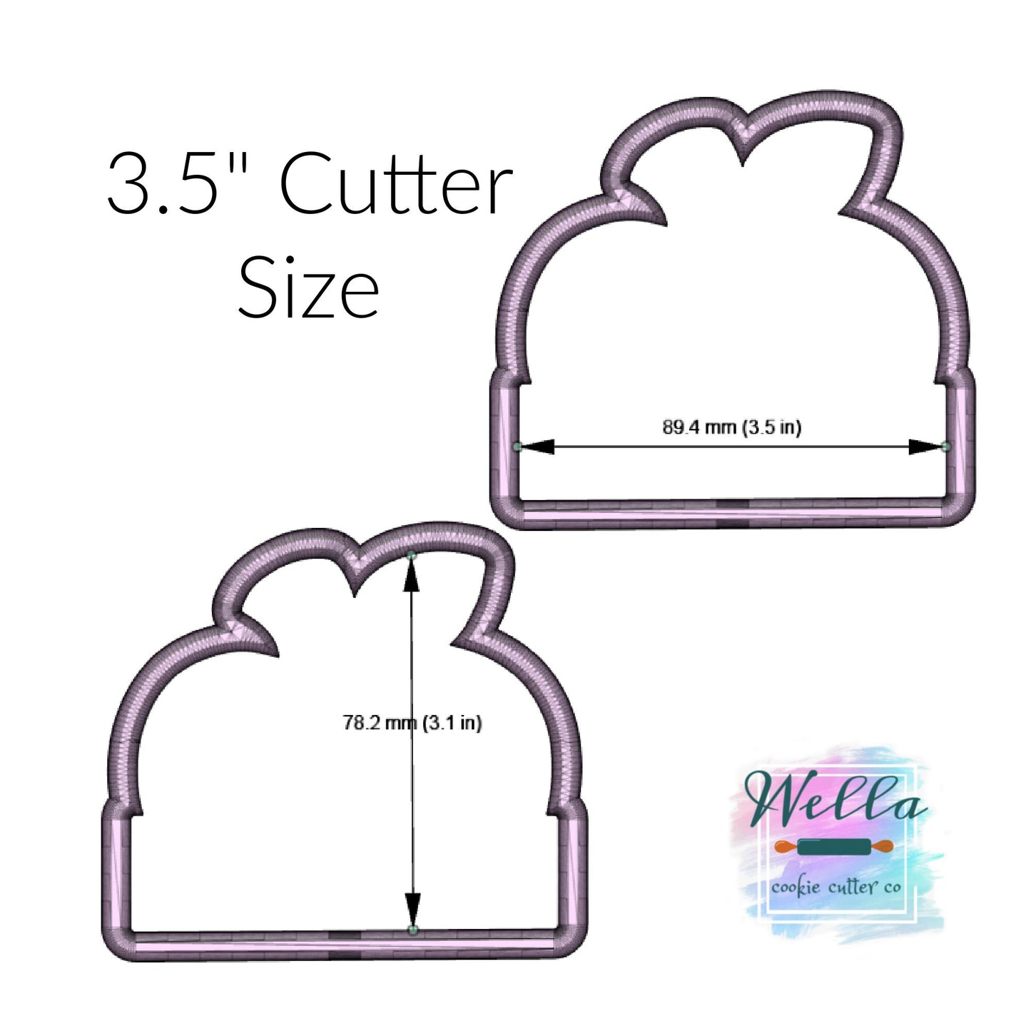 Apple with Banner Teacher School Cookie Cutter