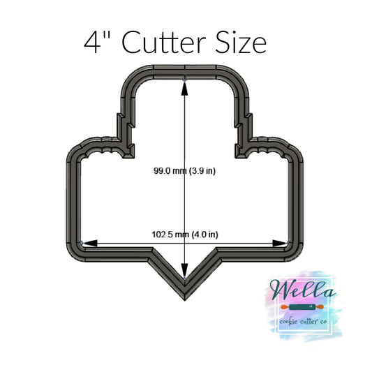 Pencil Holding Sign School Cookie Cutter