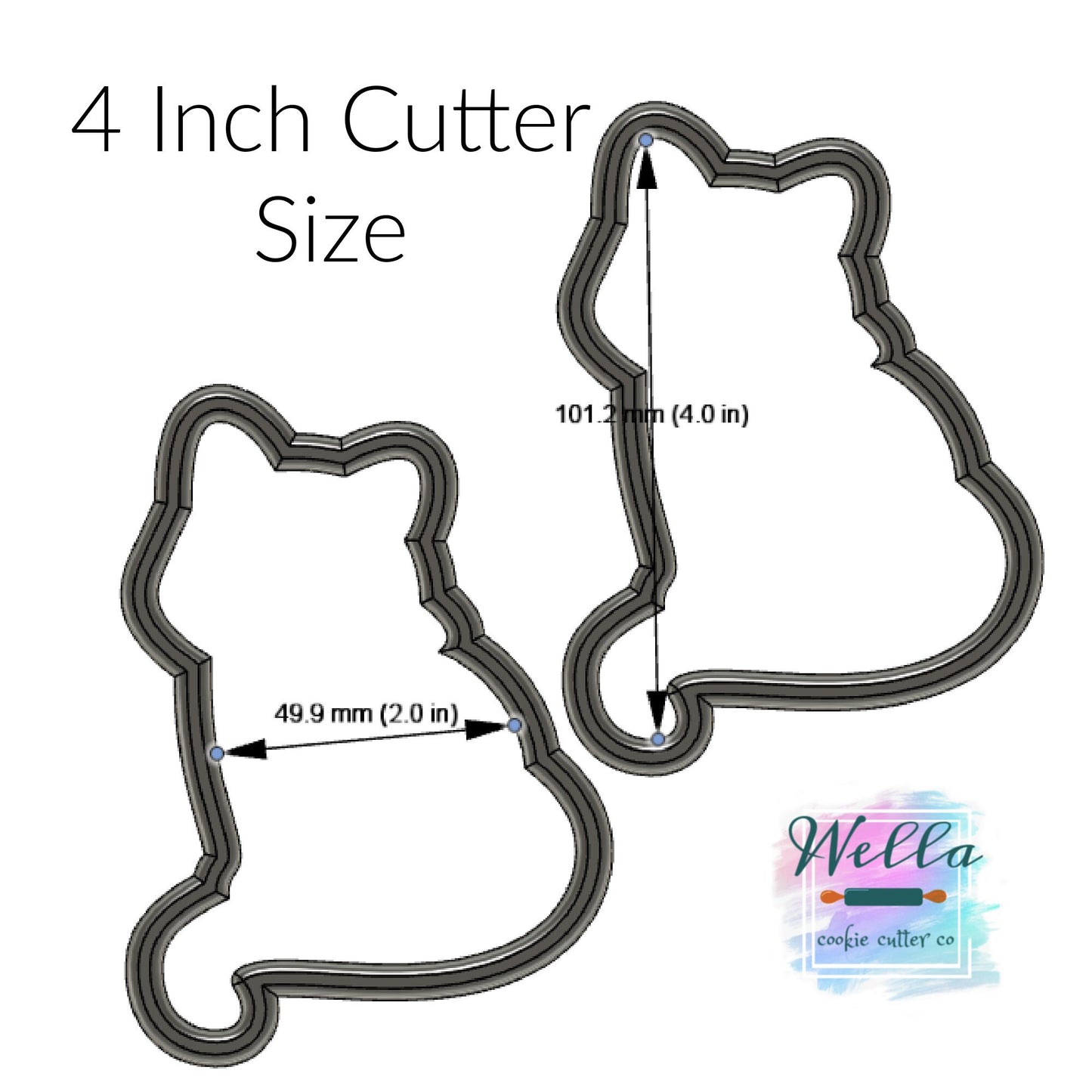 Cute Cat Halloween Cookie Cutter