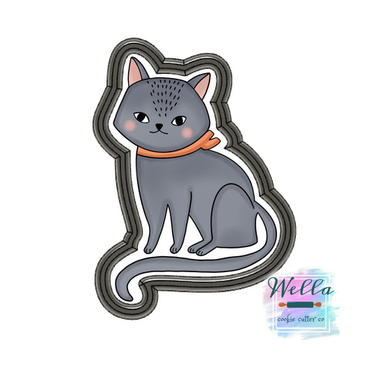 Cute Cat Halloween Cookie Cutter