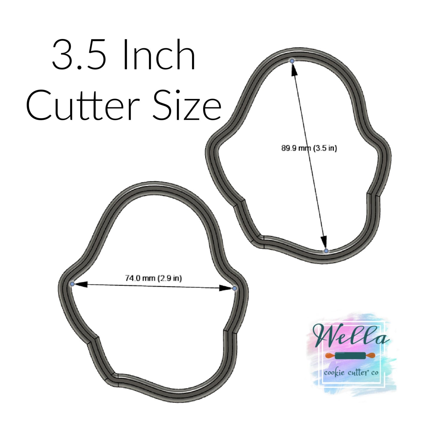 Cute Ghost Halloween Cookie Cutter