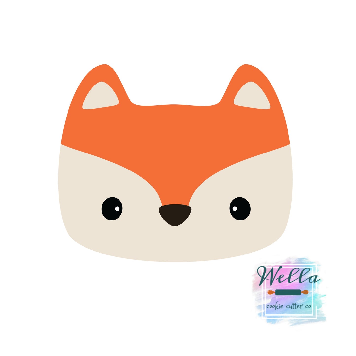 Woodland Animal Fox Racoon Face Cookie Cutter, Cat Face Cookie Cutter