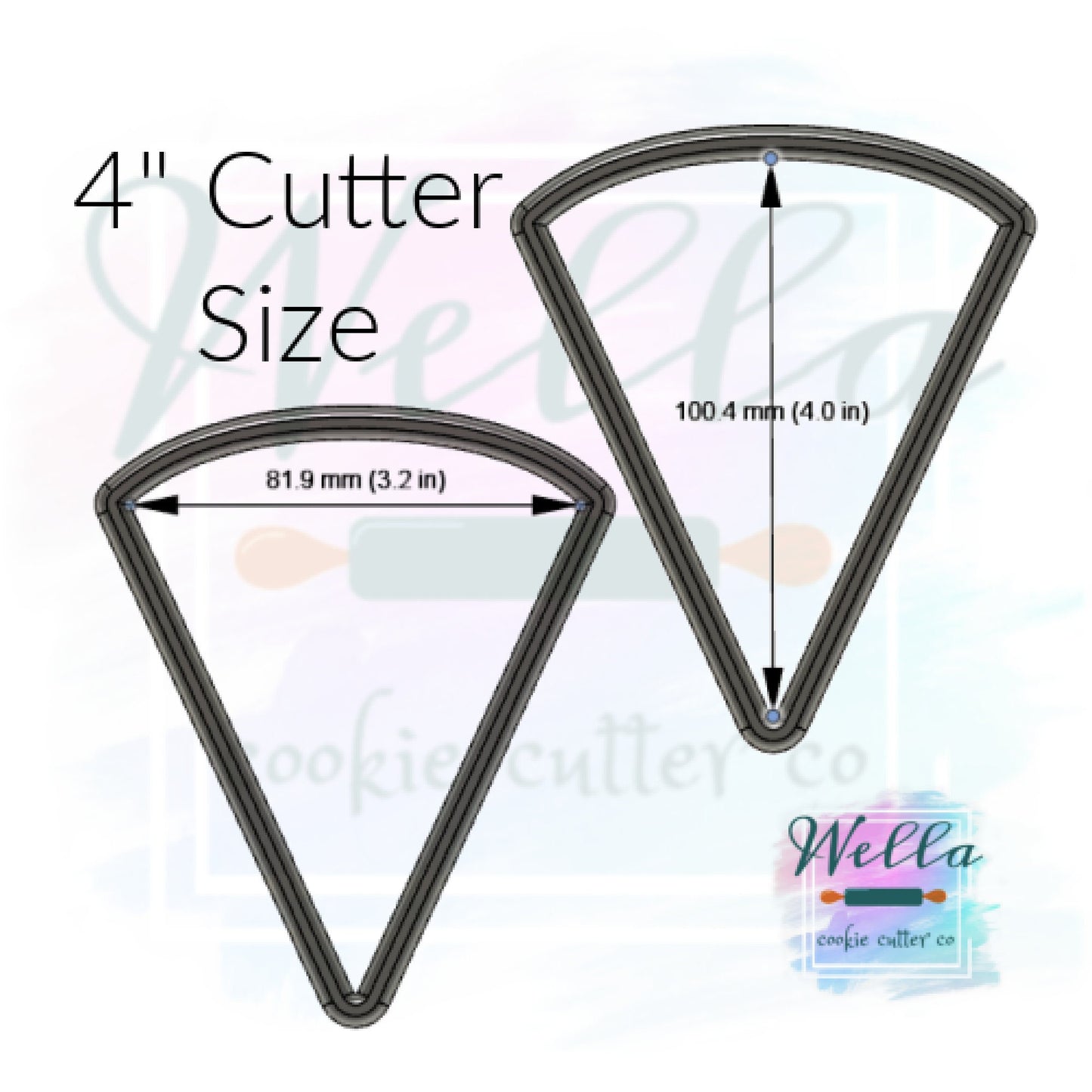 Pizza Pie Watermelon Slice Cookie Cutter