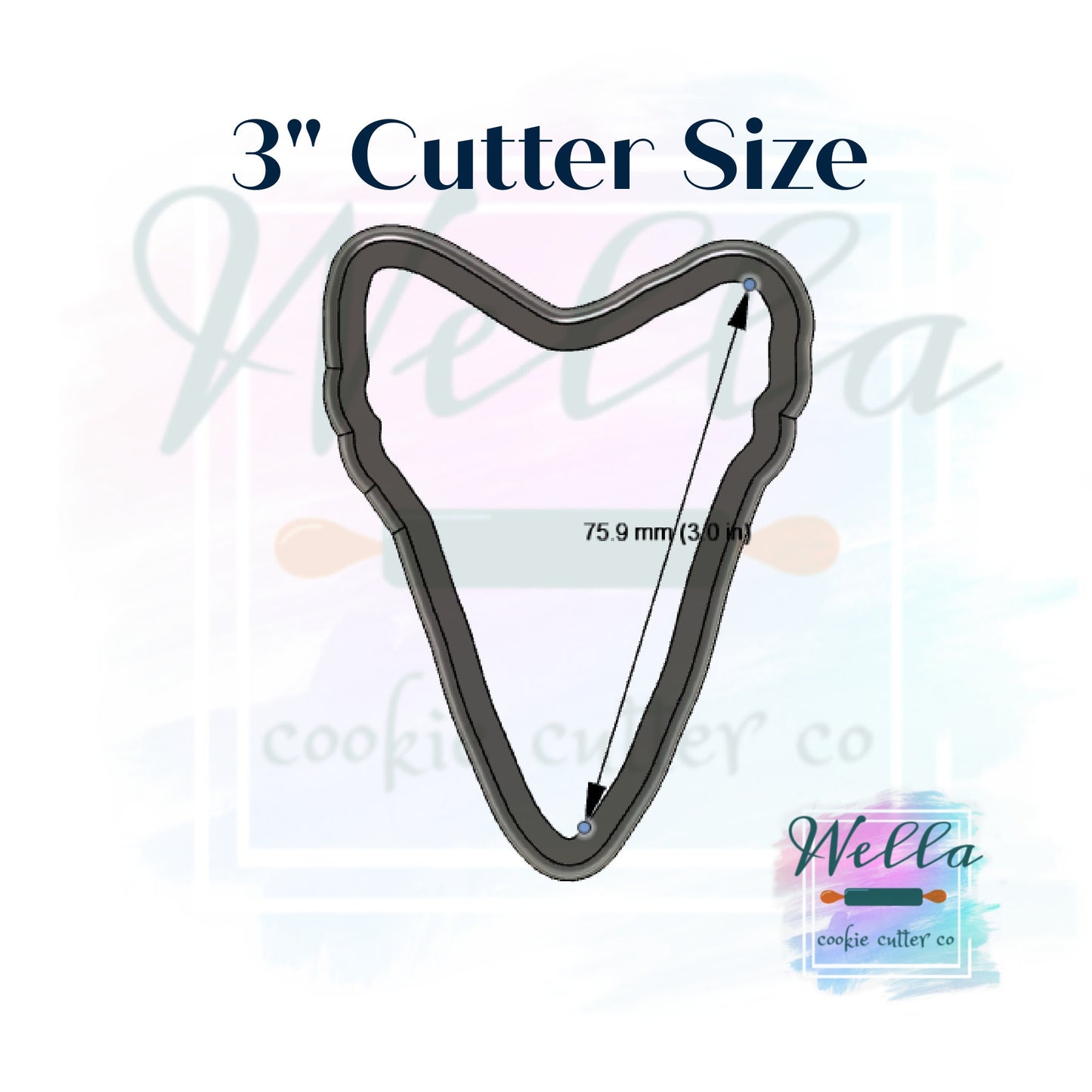 Shark Tooth Cookie Cutter