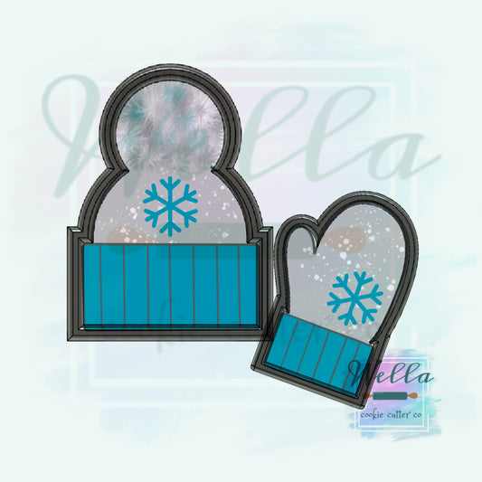 Winter Hat and Glove Set Cookie Cutters