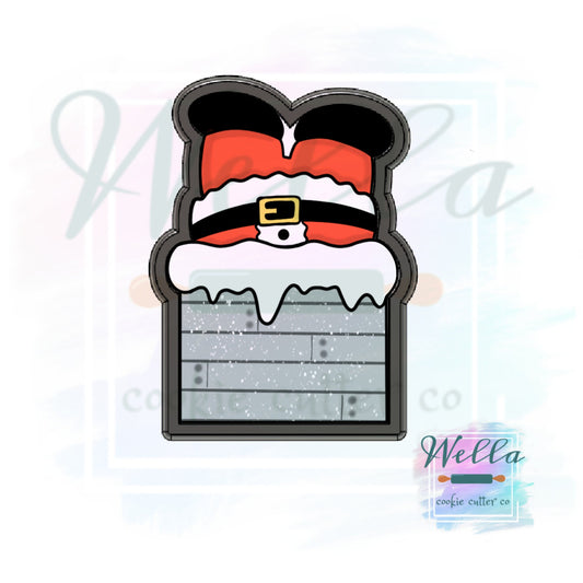 Santa Stuck in Chimney Cookie Cutter