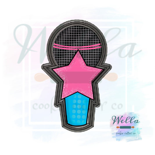 Microphone with Star Cookie Cutter