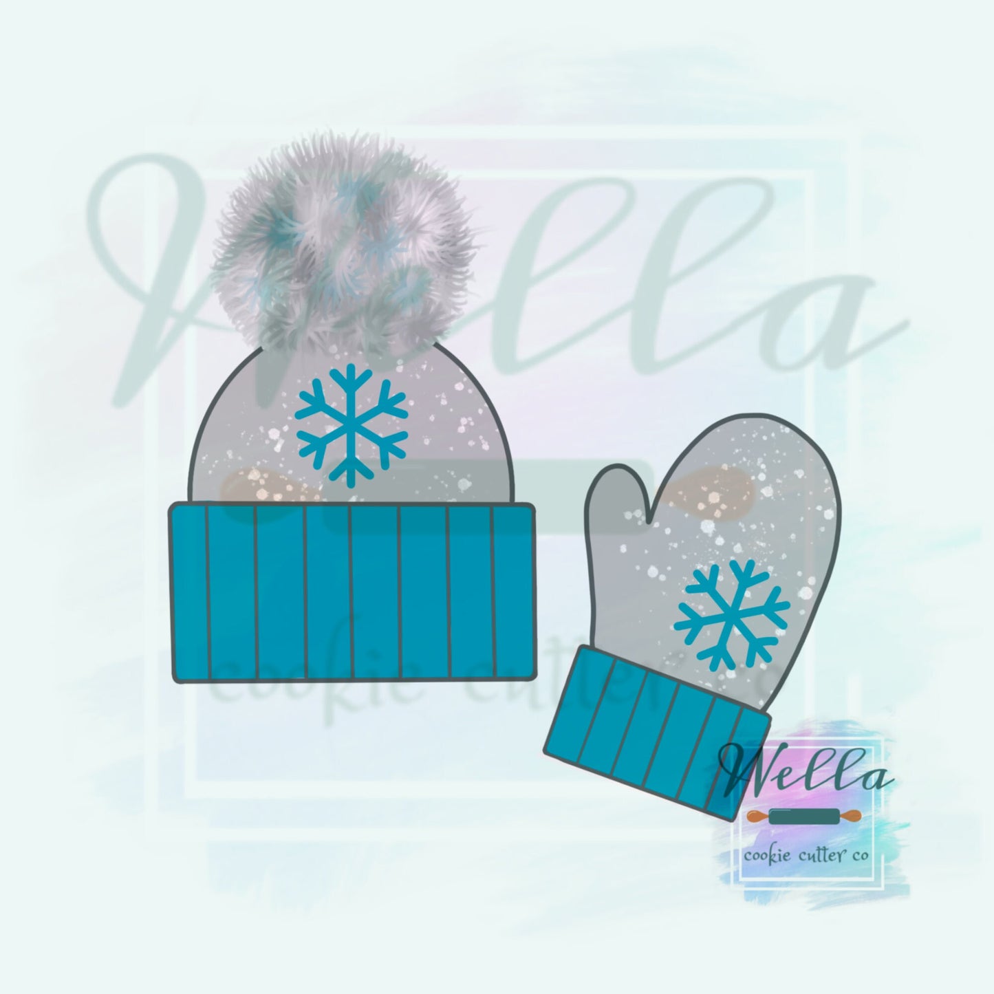Winter Hat and Glove Set Cookie Cutters
