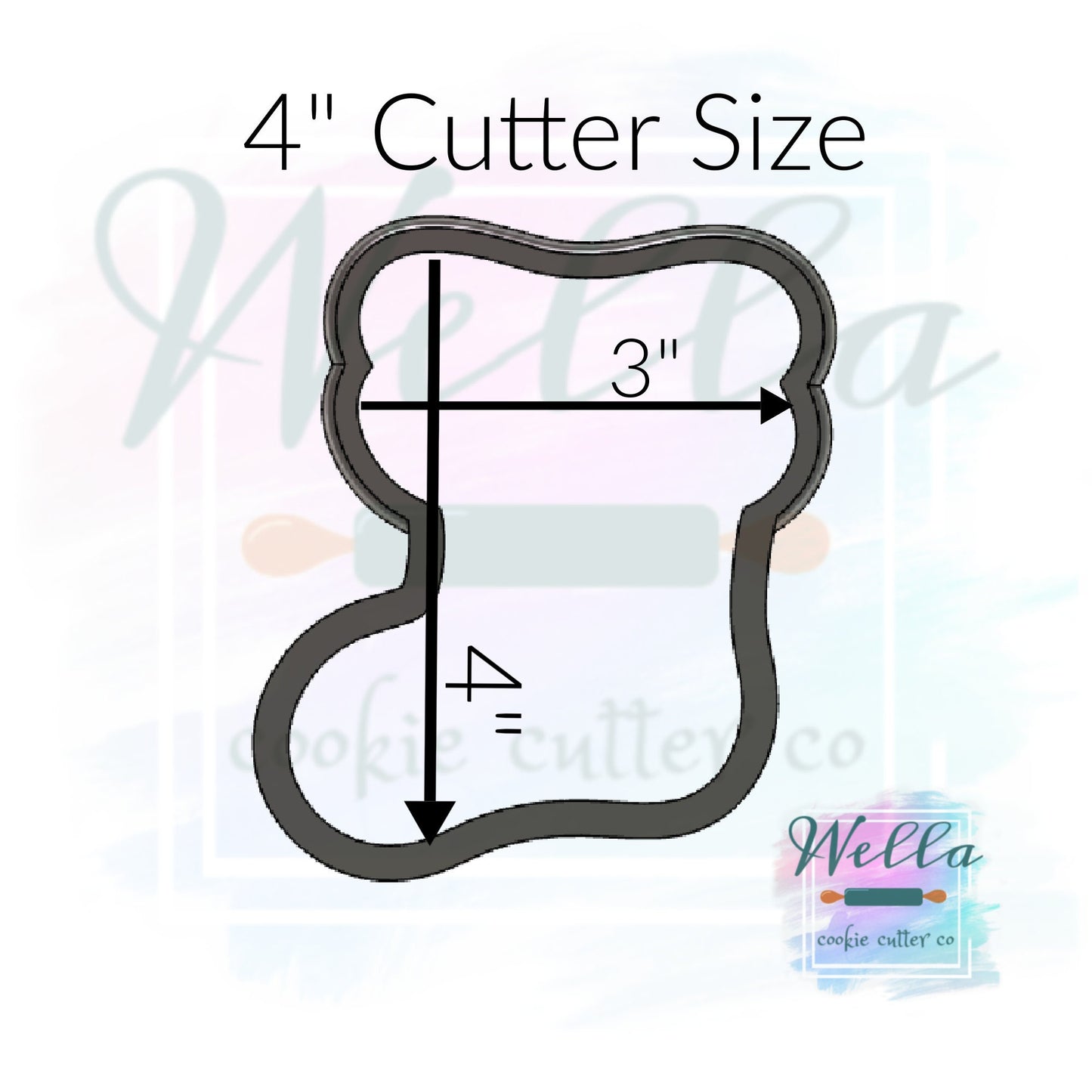 Chubby Christmas Stocking Cookie Cutter