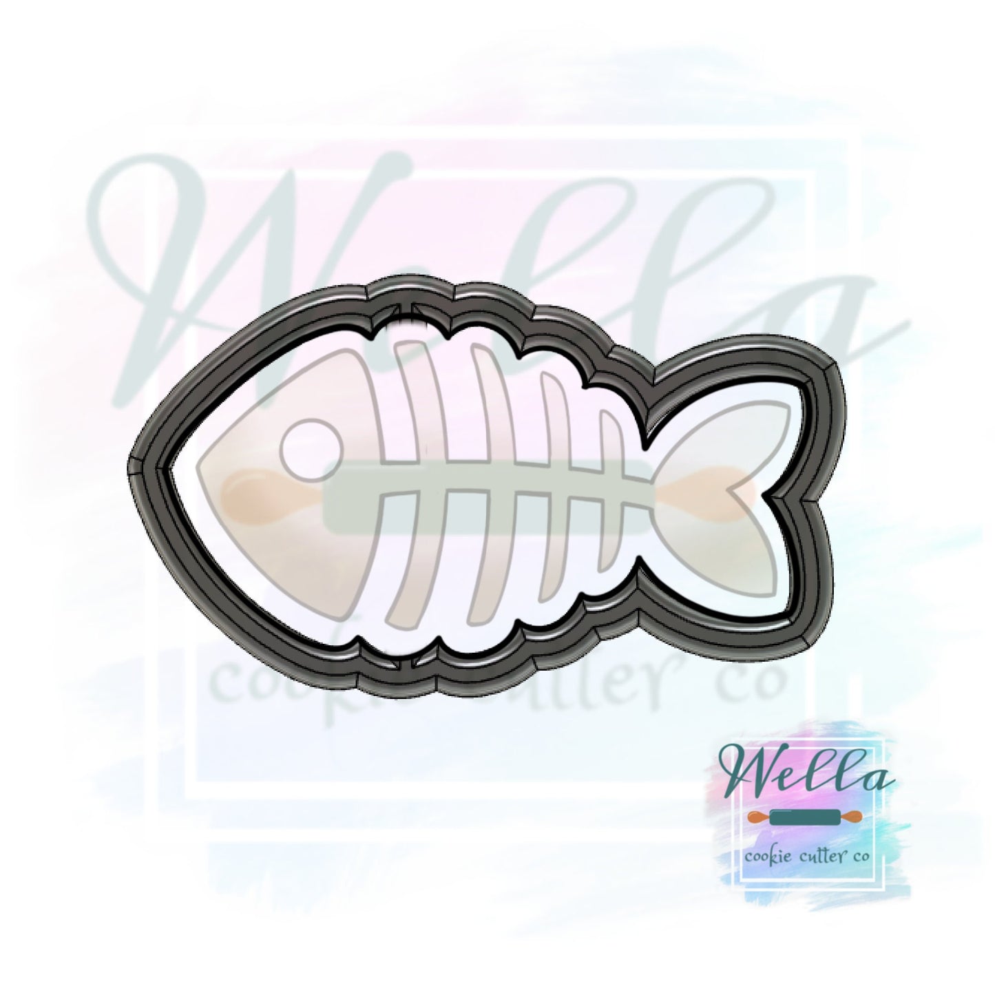 Fish Bones Cat Toy Cookie Cutter