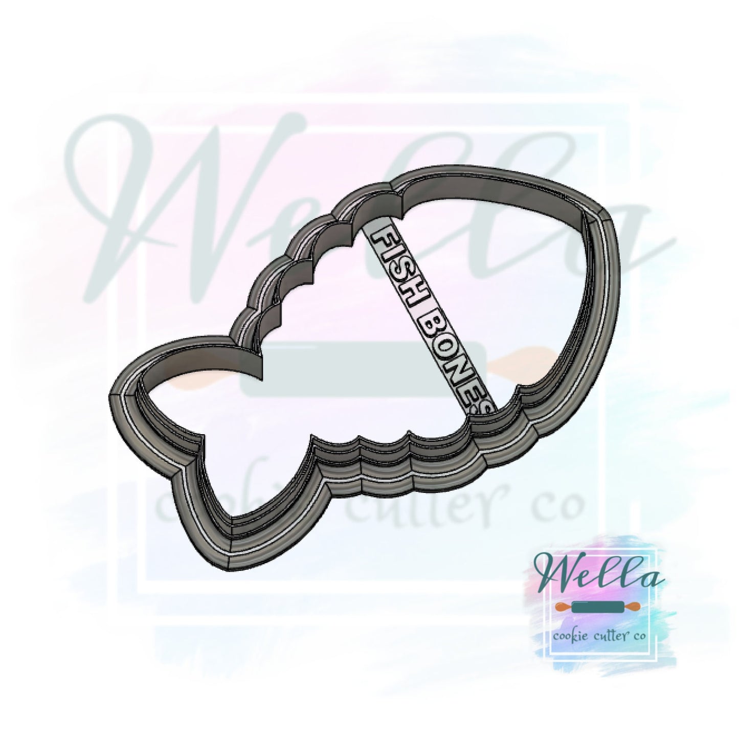 Fish Bones Cat Toy Cookie Cutter