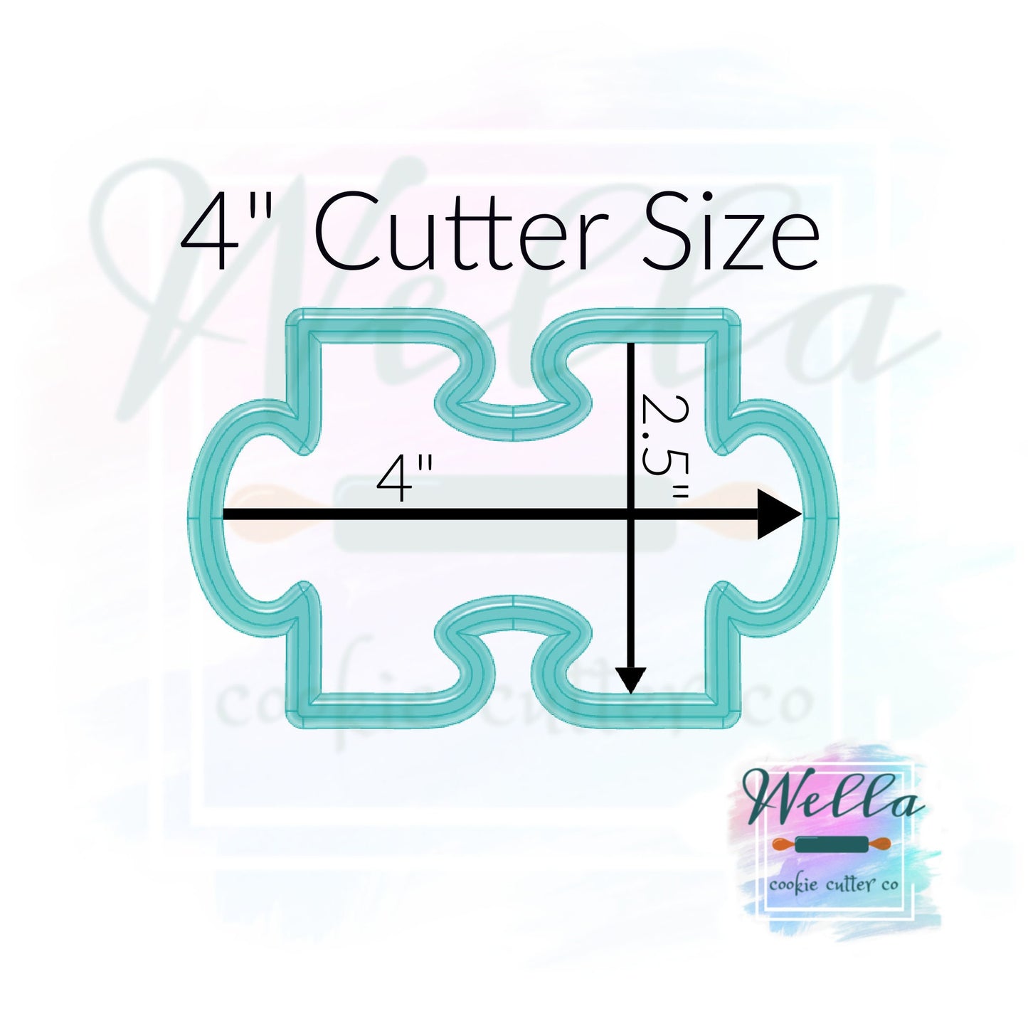 Puzzle Piece Cookie Cutter - Single Cutter