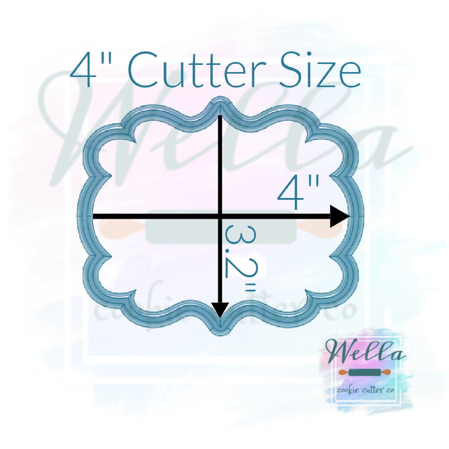 Plaque Amelia Cookie Cutter