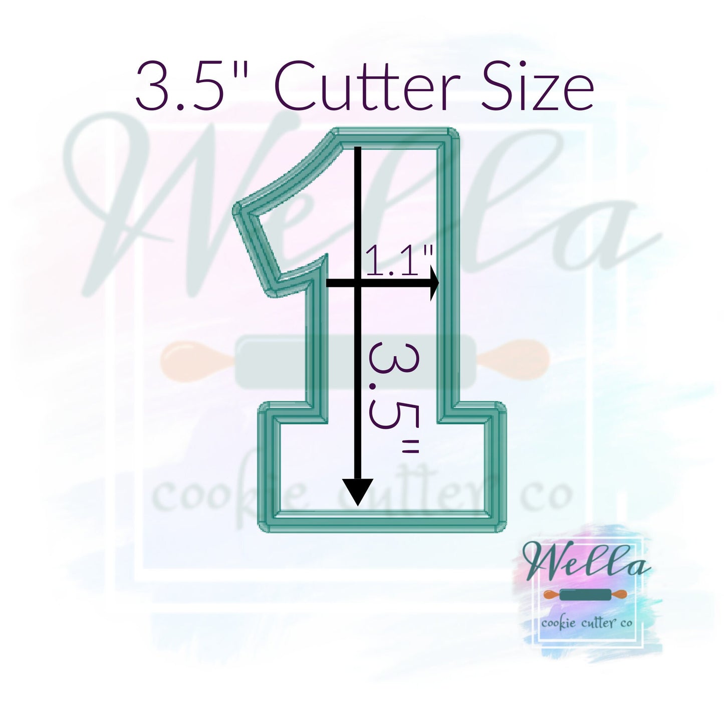 Number 1 Cookie Cutter