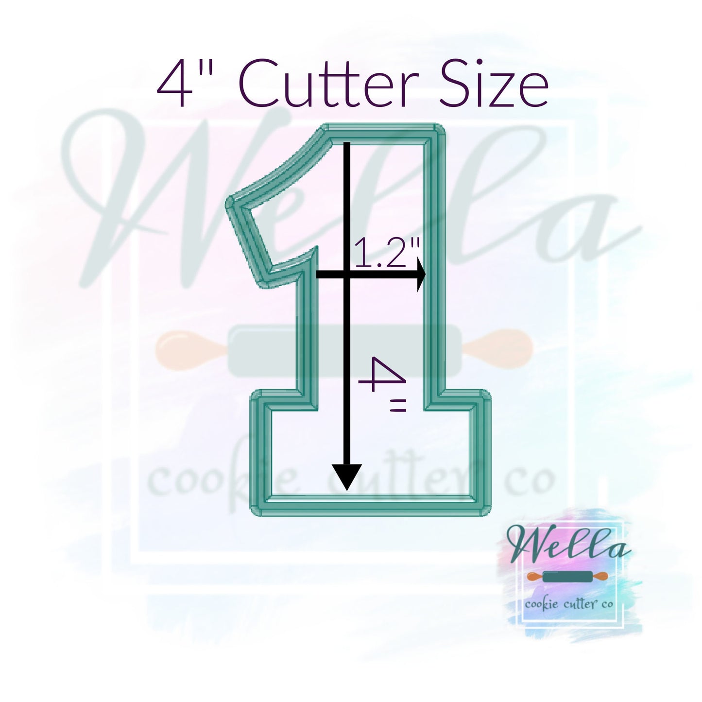 Number 1 Cookie Cutter