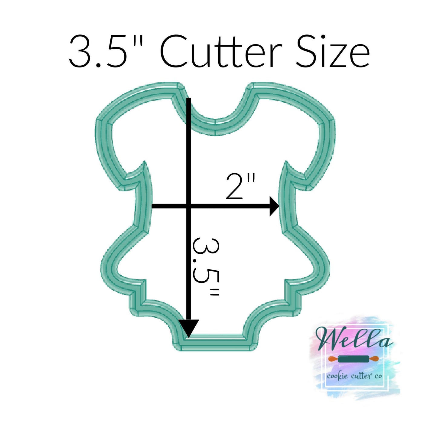 Baby Ruffled Onesie Cookie Cutter
