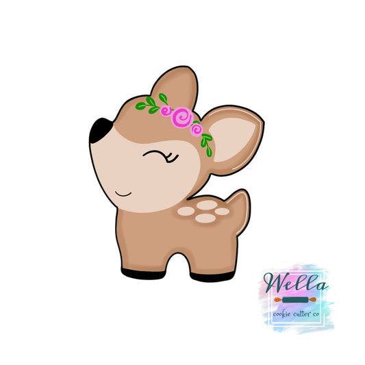 Cute Fawn Woodland Cookie Cutter