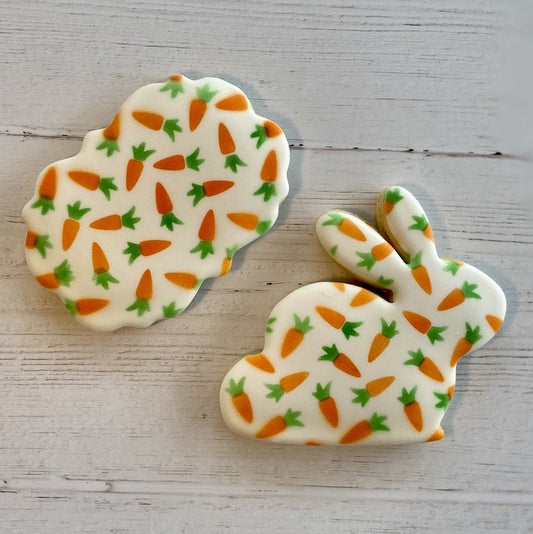 2 Piece Carrot Stencil, Background Stencil, Cookie Stencil, Spring Stencil, Easter Stencil, Easter Cookie