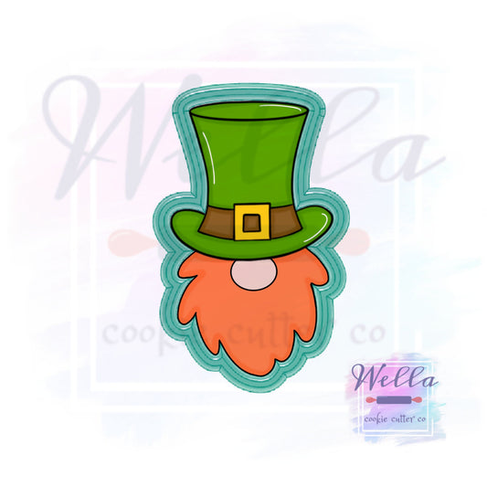 Leprechaun in Hat Cookie Cutter, Gnome Cookie Cutter, St Paddy's Cookie Cutter, St Patrick's Day Cookie Cutter