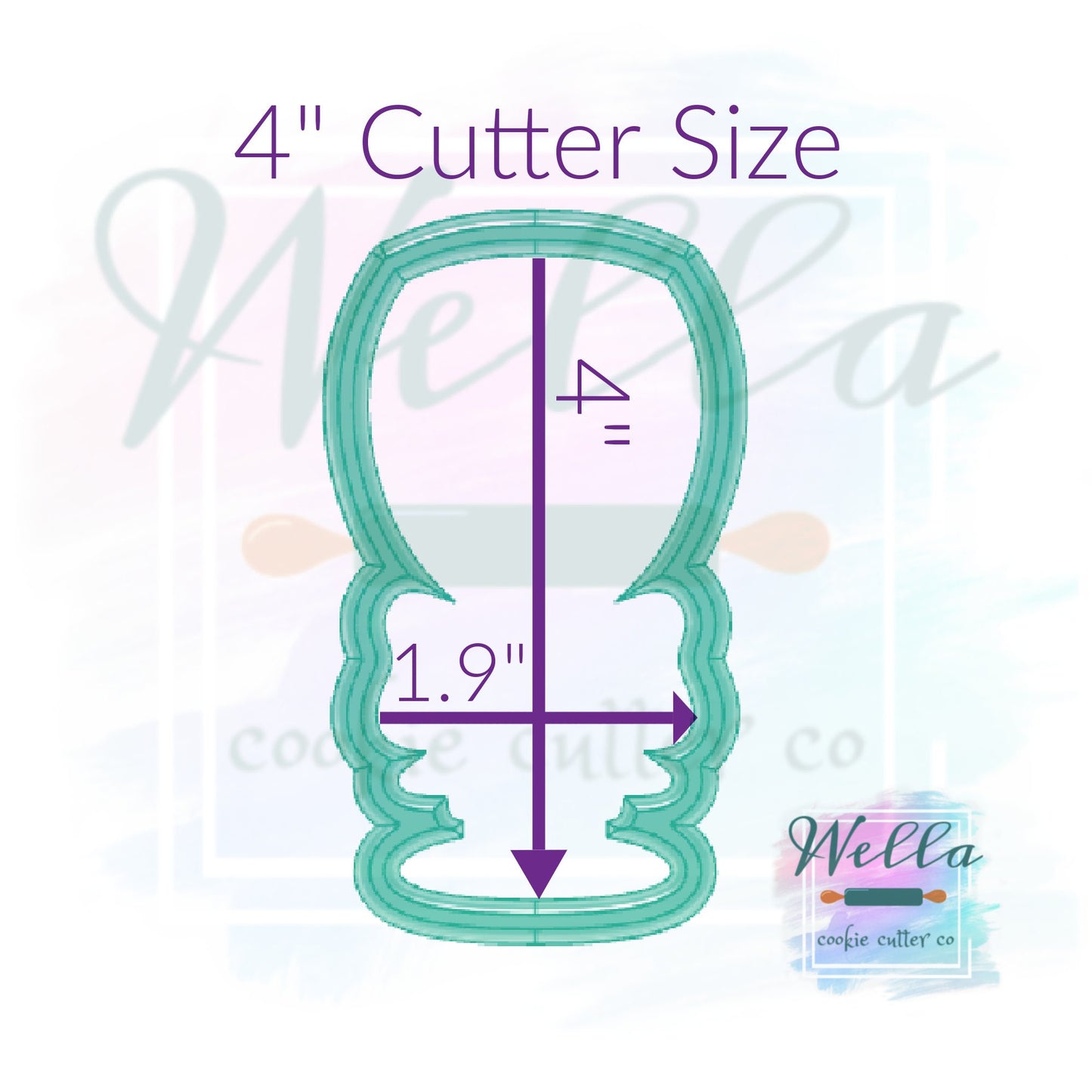 Wine Glass with Bow Cookie Cutter, Champagne Glass Cookie Cutter, Glass Cookie Cutter
