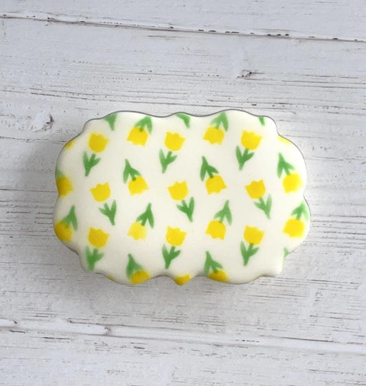 Tulips Flower Pattern 2 Piece Stencil Set, Flowered Background Stencil, 2 Piece Stencil, Flower Cookie Stencil