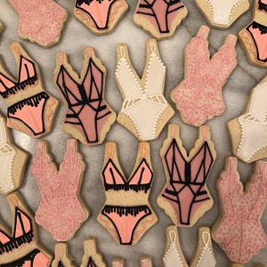 Lingerie Ruffled Swimsuit Cookie Cutter