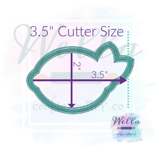 Lemon with Leaves Cookie Cutter
