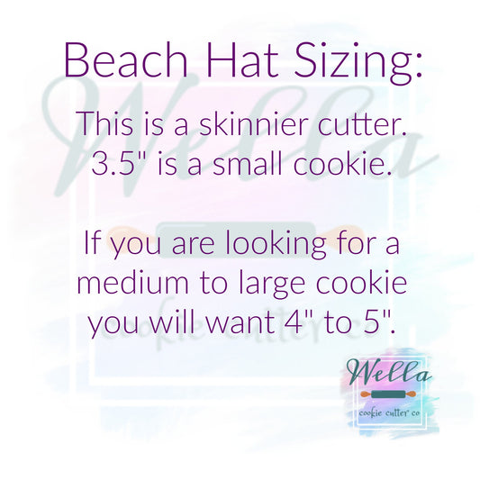 Beach Hat Cookie Cutter