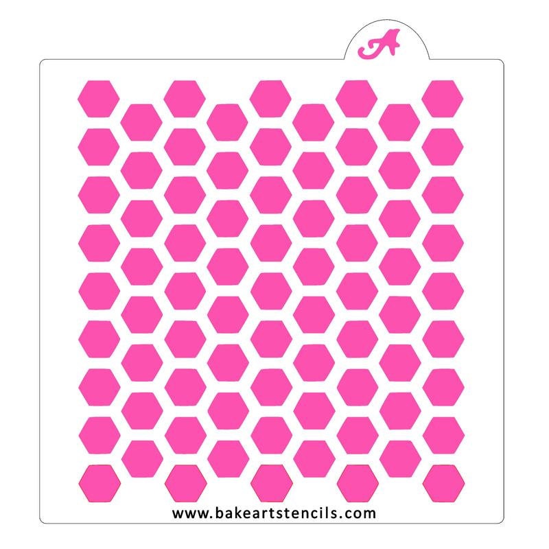 Honeycomb Pattern Stencil, Hexagon Pattern Stencil, Honeycomb Background Stencil, Bee Theme Stencil