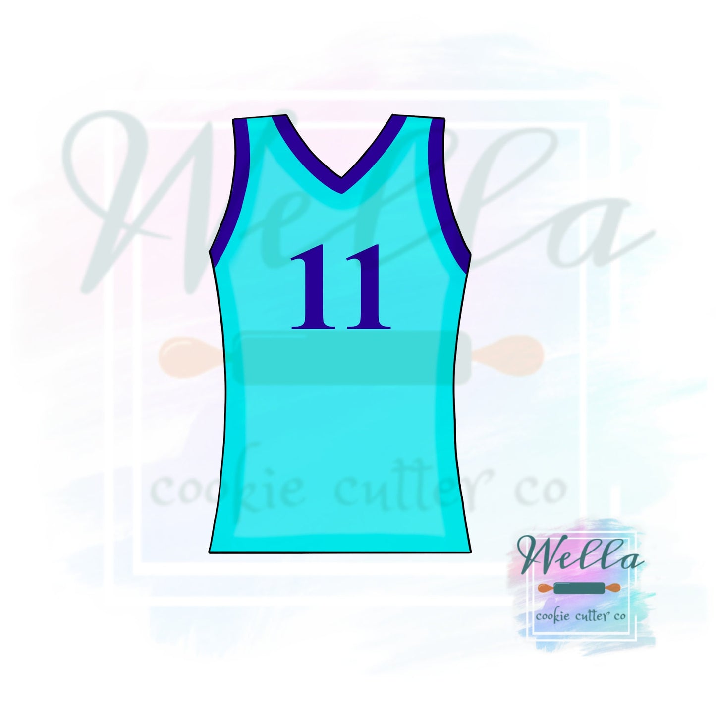 Basketball Jersey Cookie Cutter, Sports Jersey Cookie Cutter