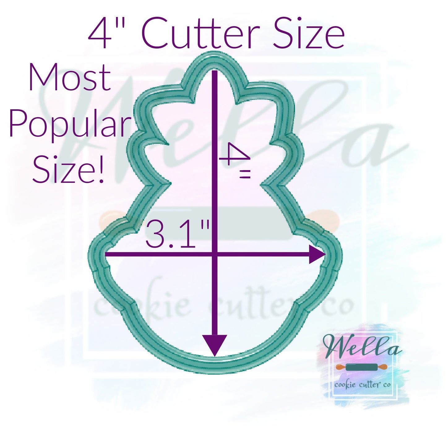 Pineapple with Heart Sunglasses Cookie Cutter