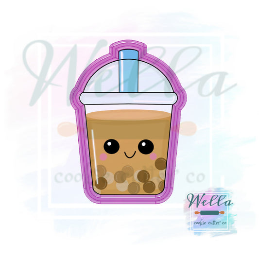 Tea Boba Drink Cup Cookie Cutter, Coffee Drink Cookie Cutter, Drink with Straw Cookie Cutter