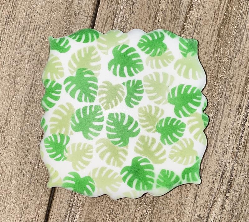 Tropic Treats Cookie Stencil 2 Piece Set, Jungle Leaves Background Stencil, Tropical Stencil, Tropical Leaves 2 Piece Stencil