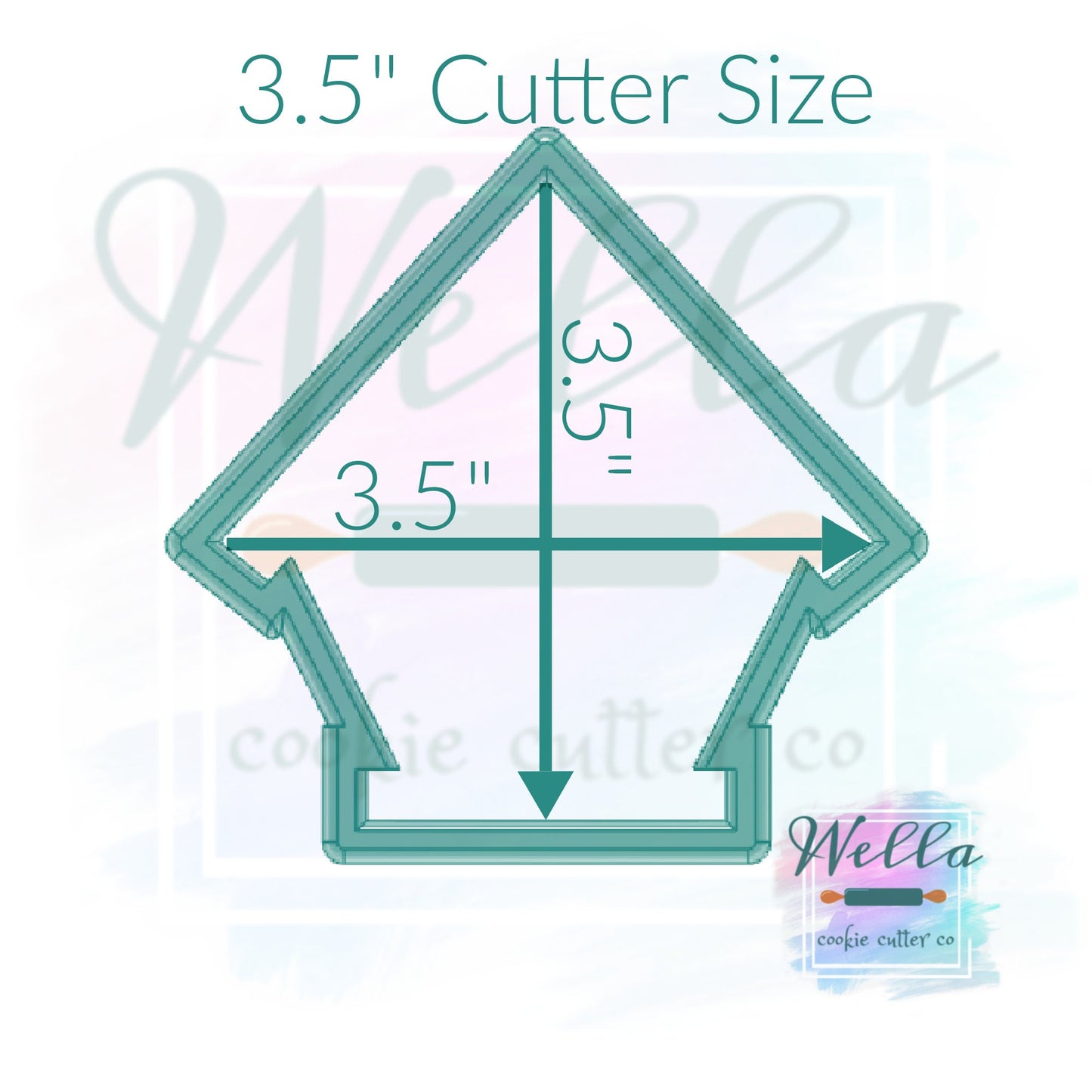 Bird House Short Cookie Cutter, Birdhouse Cutter, Bird Cookie Cutter