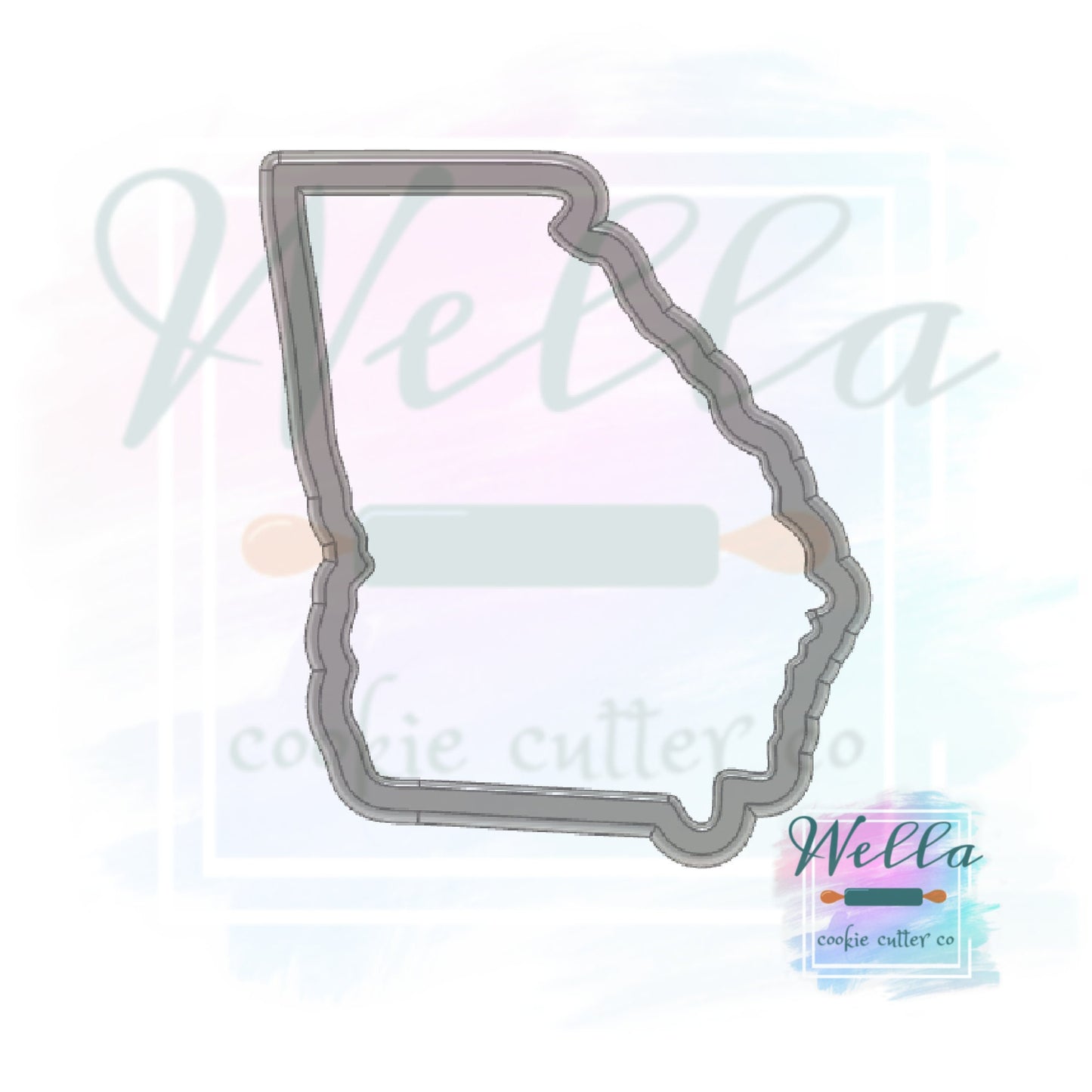 State of Georgia Cookie Cutter, GA Cookie Cutter, Georgia Cookie Cutter