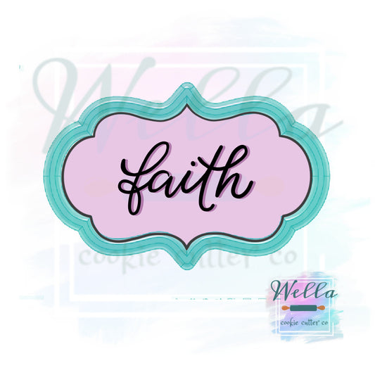 Plaque Faith Cookie Cutter