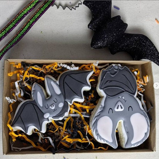 Hanging Bat Halloween Cookie Cutter, Bat Cookie Cutter, Hanging Bat Cutter, Halloween Cutter