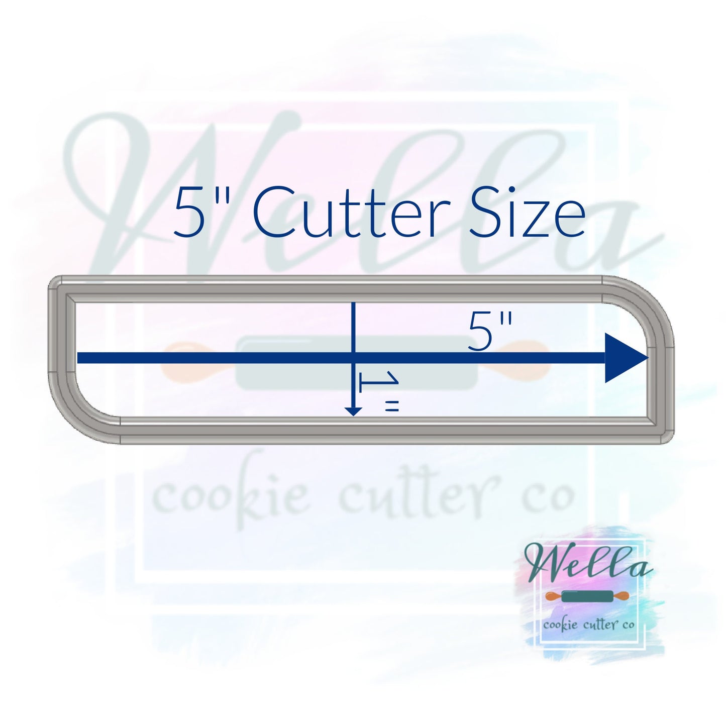 Plaque Megan Cookie Cutter, Modern Megan Cookie Cutter, Skinny Plaque Cutter, Skinny Cookie Cutter, Cookie Stick Cutter