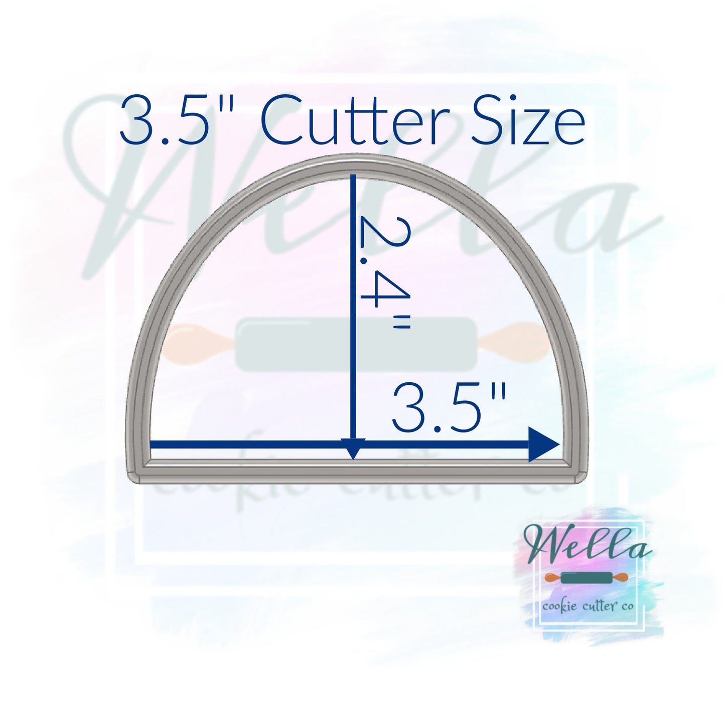 Half Arch Cookie Cutter