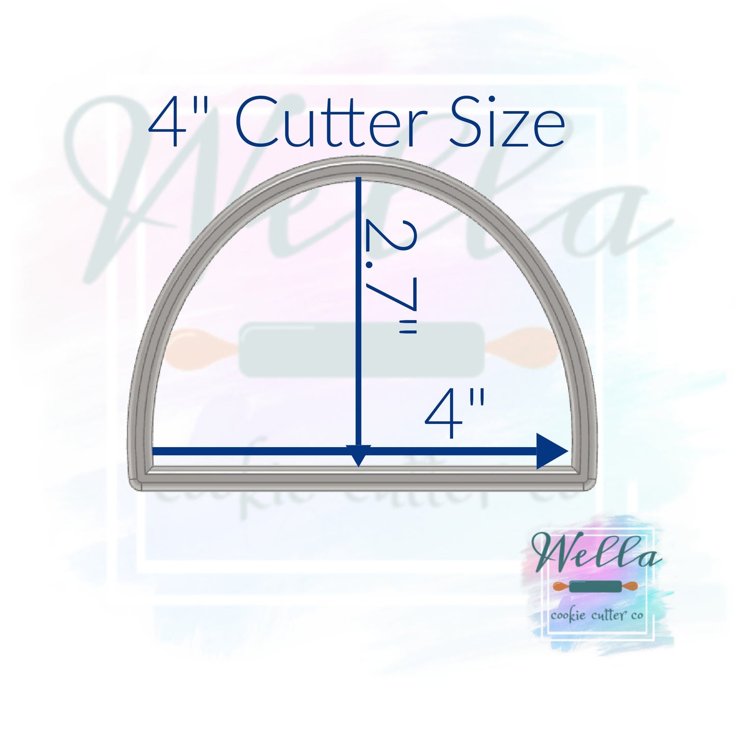 Half Arch Cookie Cutter