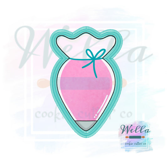 Piping Bag Cookie Cutter, Icing Bag Cookie Cutter, Baking Cookie Cutter