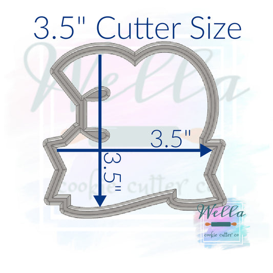 Number 30 with Banner Cookie Cutter, Number Thirty Cookie Cutter, Number 30 with Banner Cookie Cutter, #30 Cookie Cutter