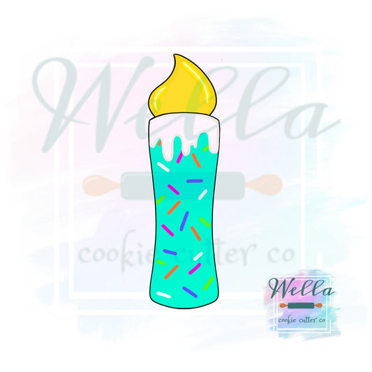 Candle Cookie Cutter, Birthday Candle Cookie Cutter, Halloween Cookie Cutter, Lite Candle Cookie Cutter, Christmas Cookie Cutter